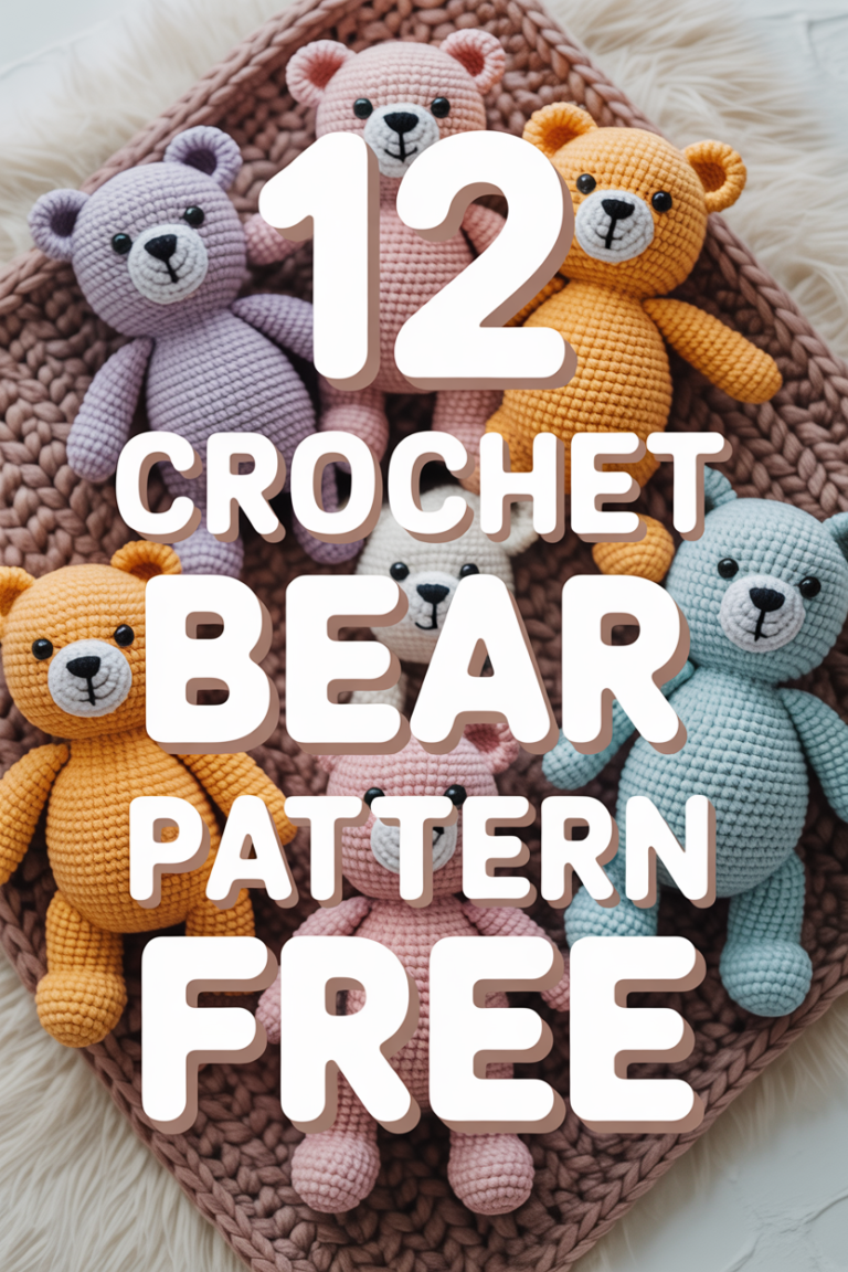 🧸 12 Crochet Bear Pattern Free