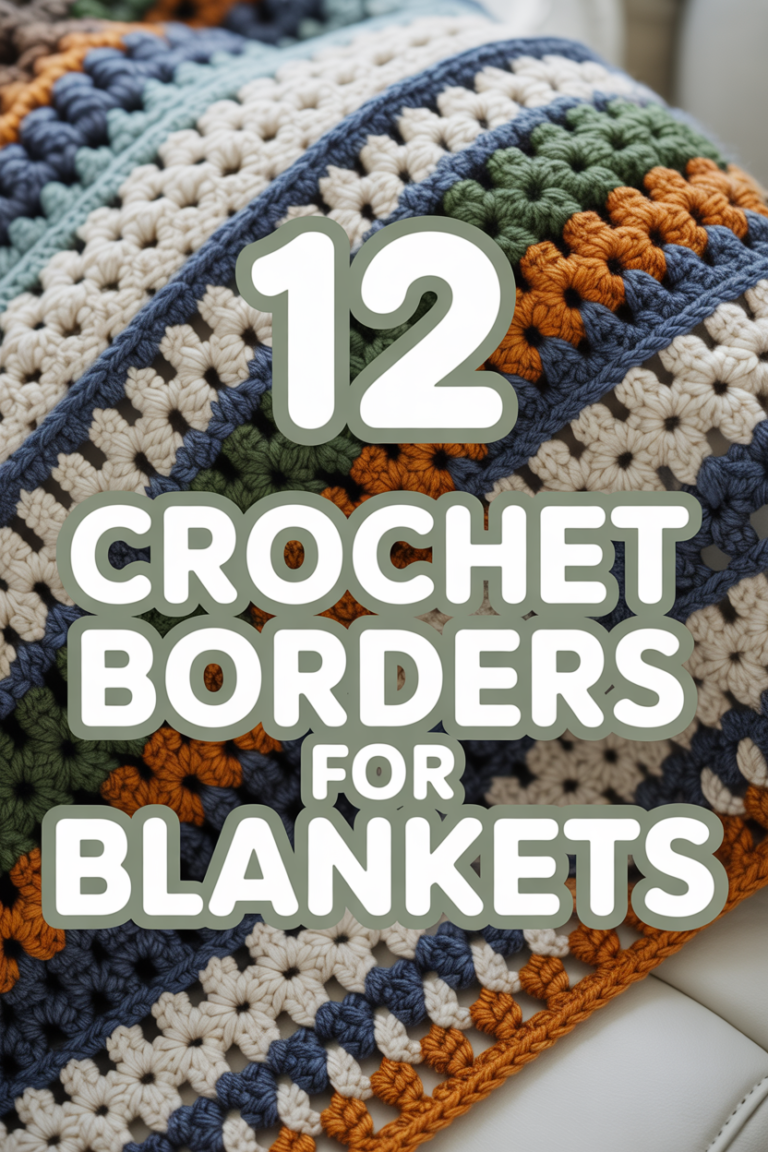 🧶 12 Crochet Borders For Blankets