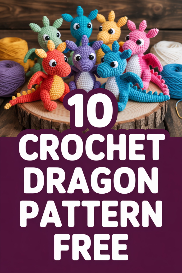 🐉 10 Crochet Dragon Pattern Free
