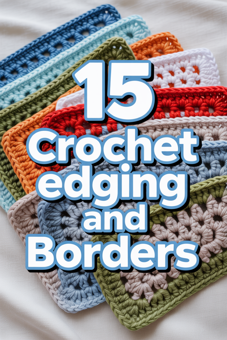 🧶 15 Crochet Edging And Borders