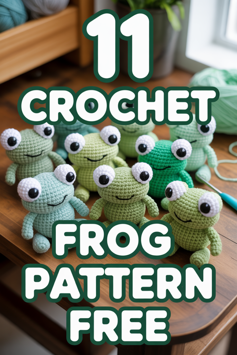 🐸 11 Crochet Frog Pattern Free