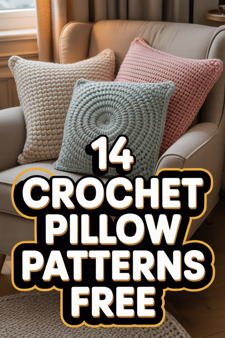 🧵 14 Crochet Pillow Patterns Free