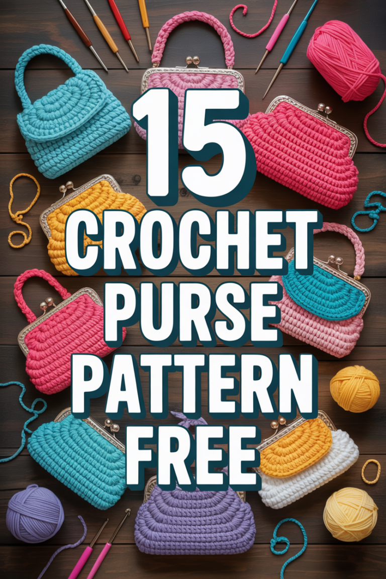 👜 15 Crochet Purse Pattern Free
