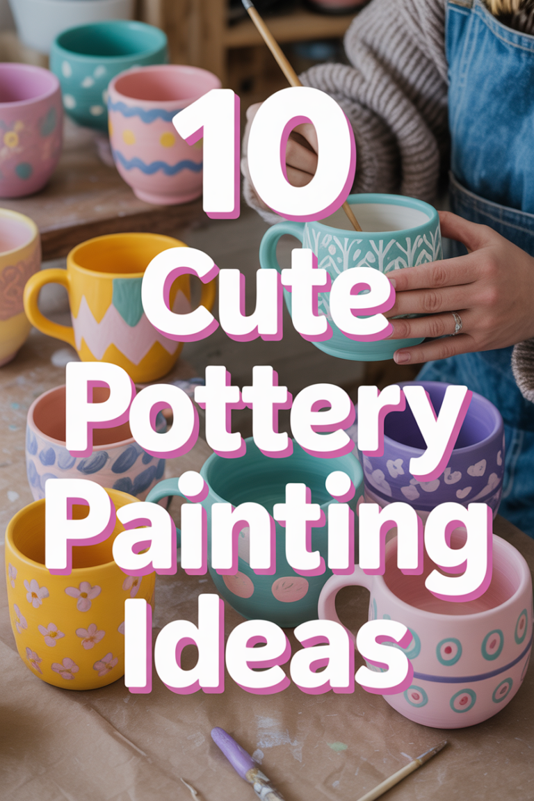 🎨 10 Cute Pottery Painting Ideas