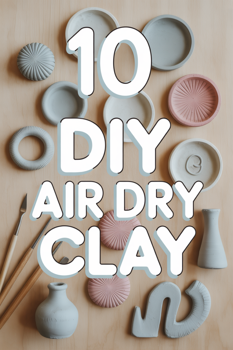 ✨ 10 DIY Air Dry Clay