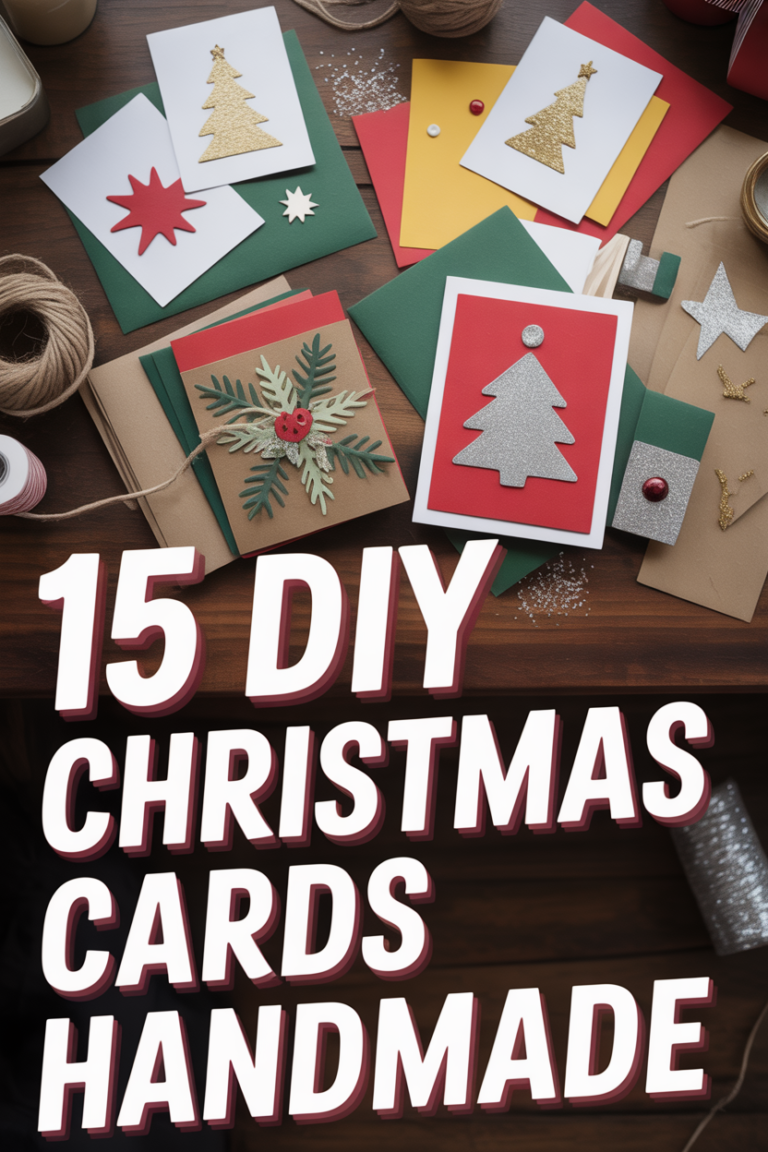 🎨 15 DIY Christmas Cards Handmade