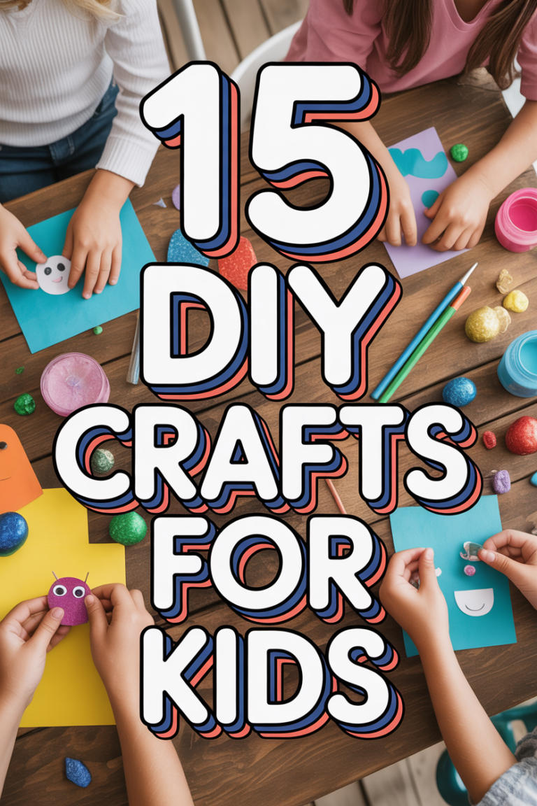 ✨ 15 DIY Crafts For Kids