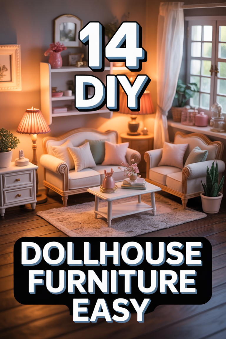 🏠 14 DIY Dollhouse Furniture Easy