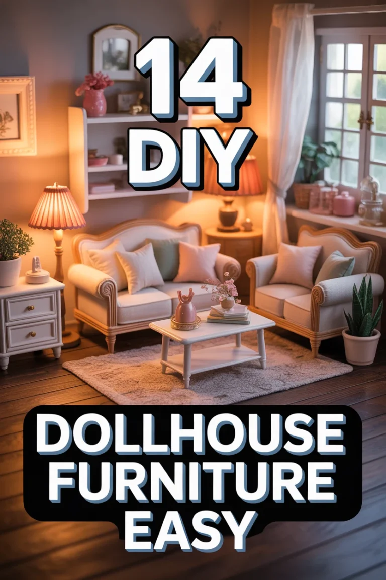 🏠 14 DIY Dollhouse Furniture Easy
