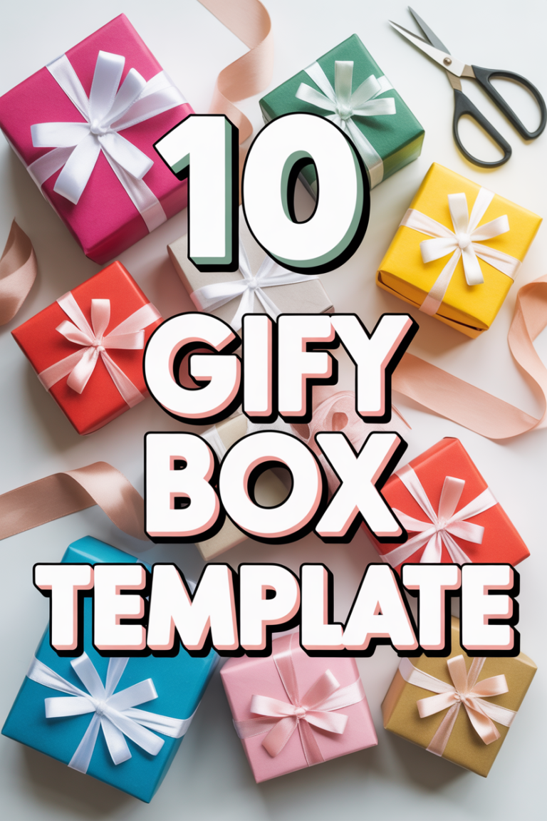 🎁 10 DIY Gift Box Template