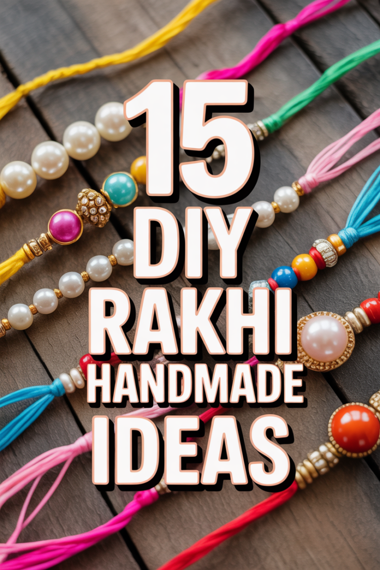 ✨ 15 DIY Rakhi Handmade Ideas