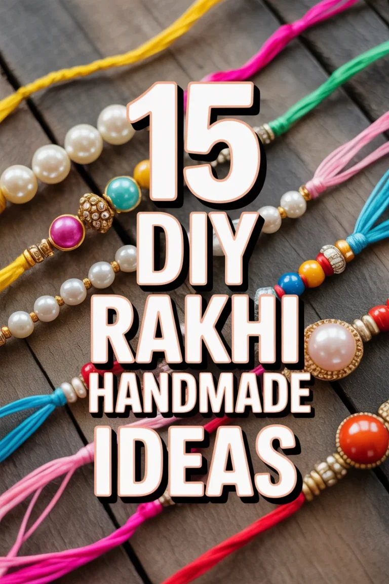 ✨ 15 DIY Rakhi Handmade Ideas