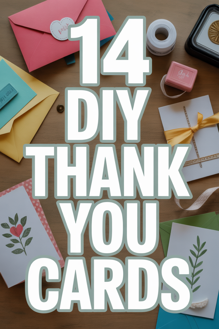 💌 14 DIY Thank You Cards