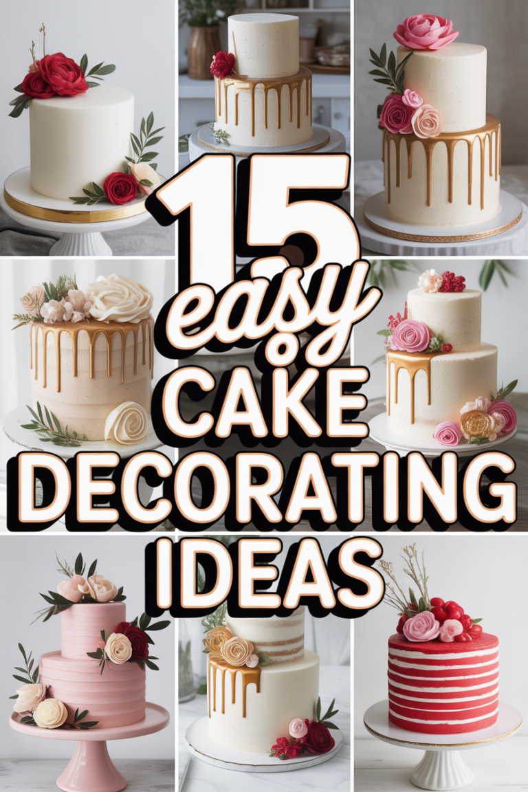 🎂 15 Easy Cake Decorating Ideas