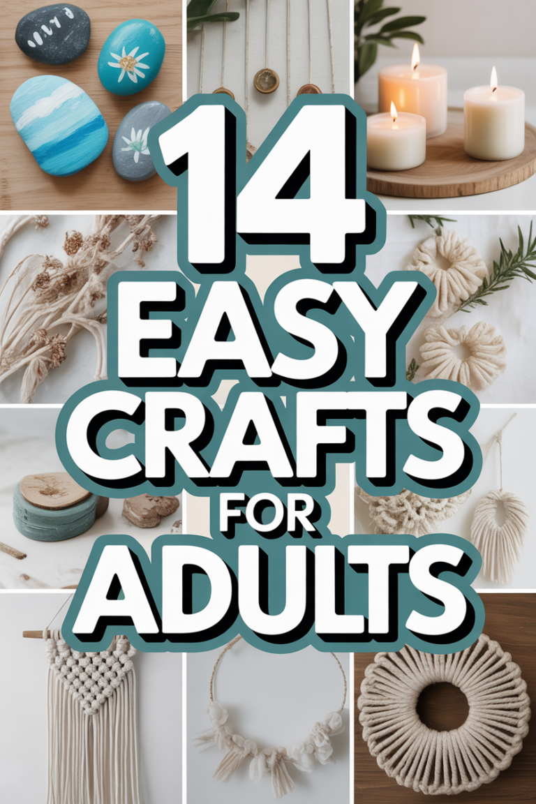 ✨ 14 Easy Crafts For Adults