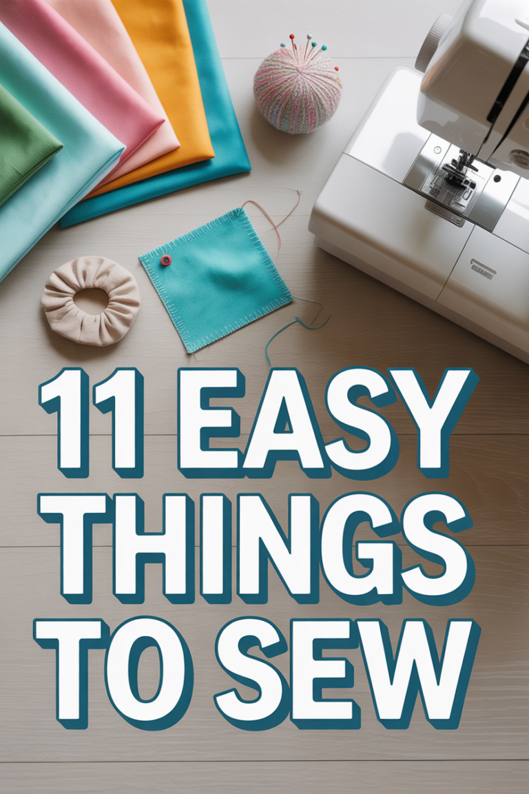 🧵 11 Easy Things To Sew