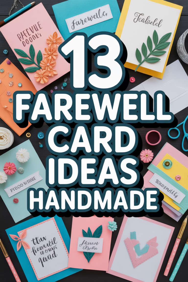 👋 13 Farewell Card Ideas Handmade