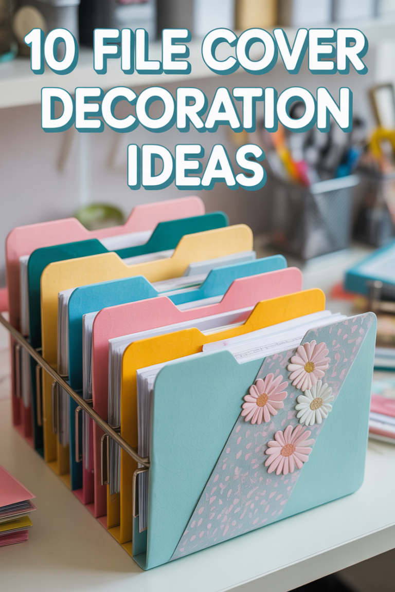 📁 10 File Cover Decoration Ideas