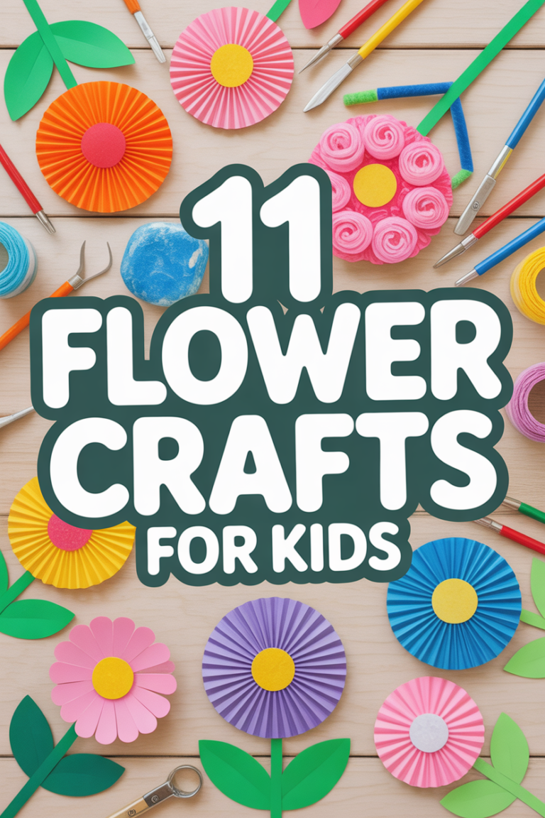 🌸 11 Flower Crafts For Kids