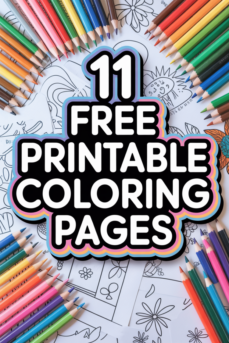 🎨 11 Free Printable Coloring Pages