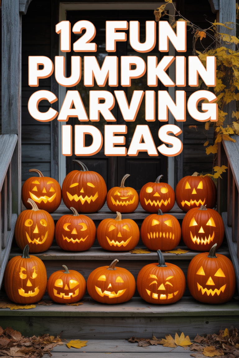 🎃 12 Fun Pumpkin Carving Ideas