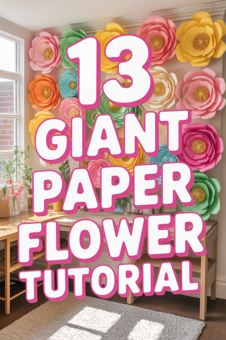🌸 13 Giant Paper Flower Tutorial