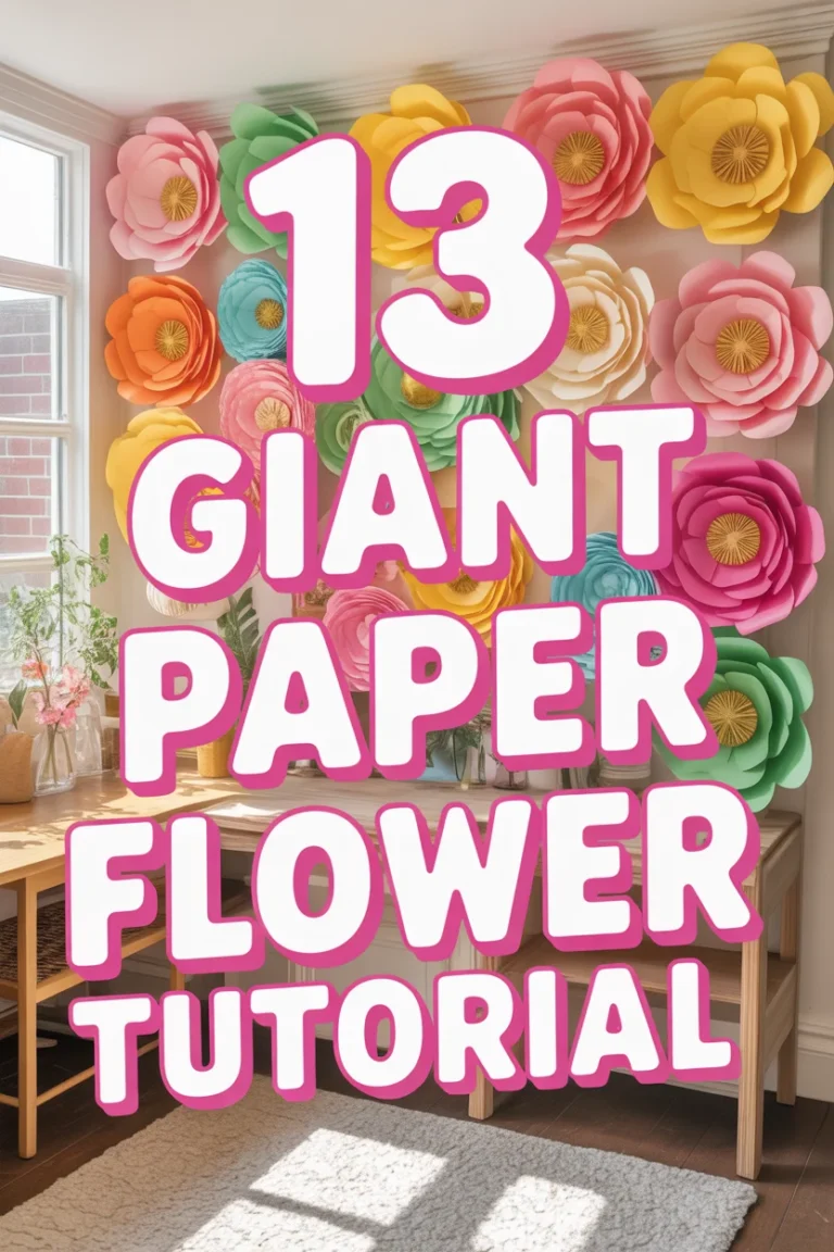 🌸 13 Giant Paper Flower Tutorial