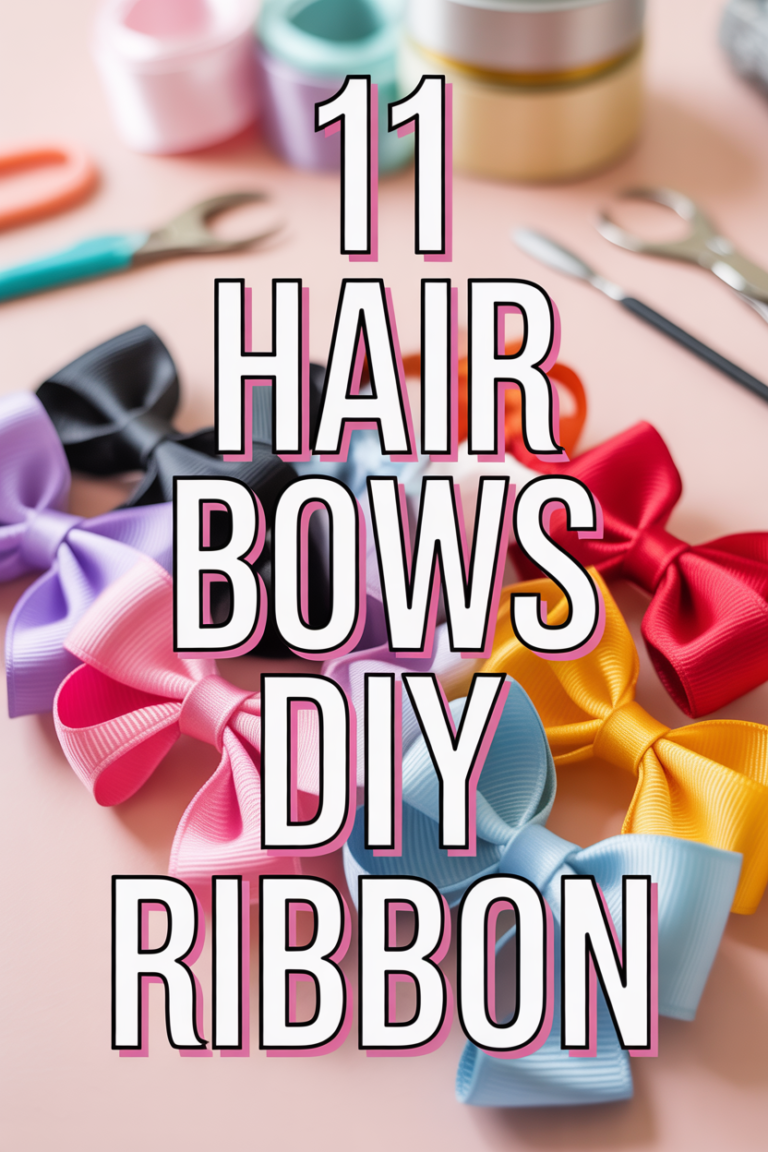🎀 11 Hair Bows DIY Ribbon