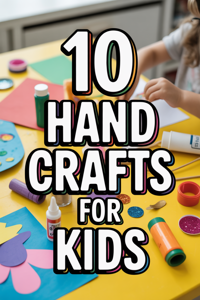 🎨 10 Hand Crafts For Kids