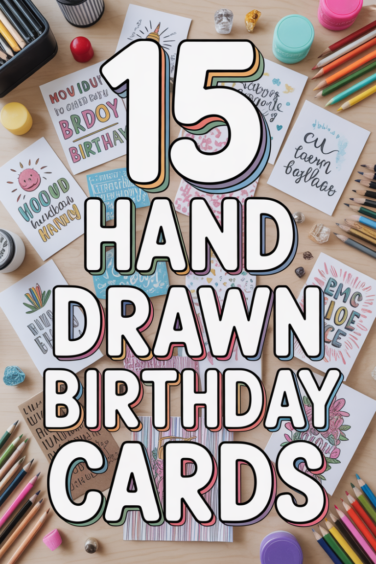🎨 15 Hand Drawn Birthday Cards