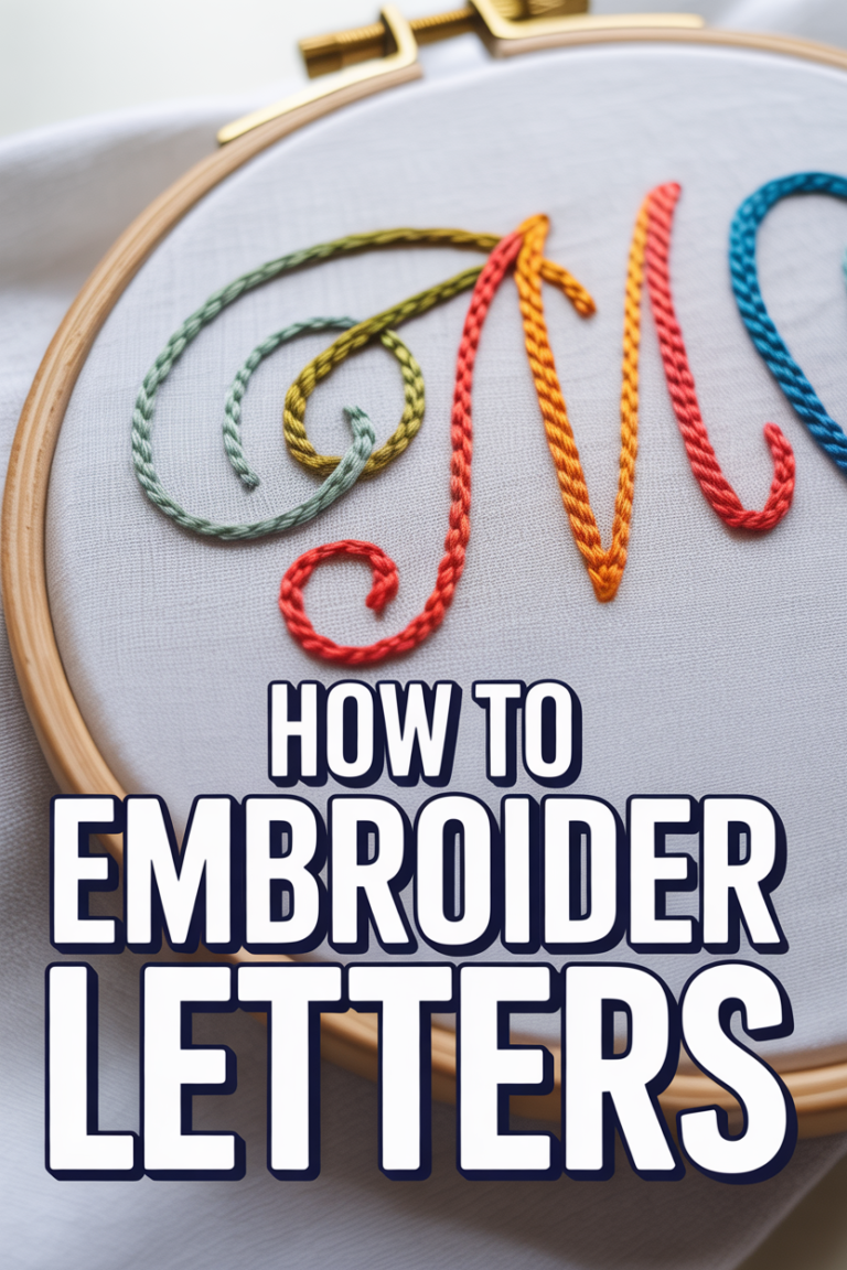 🪡 How To Embroider Letters