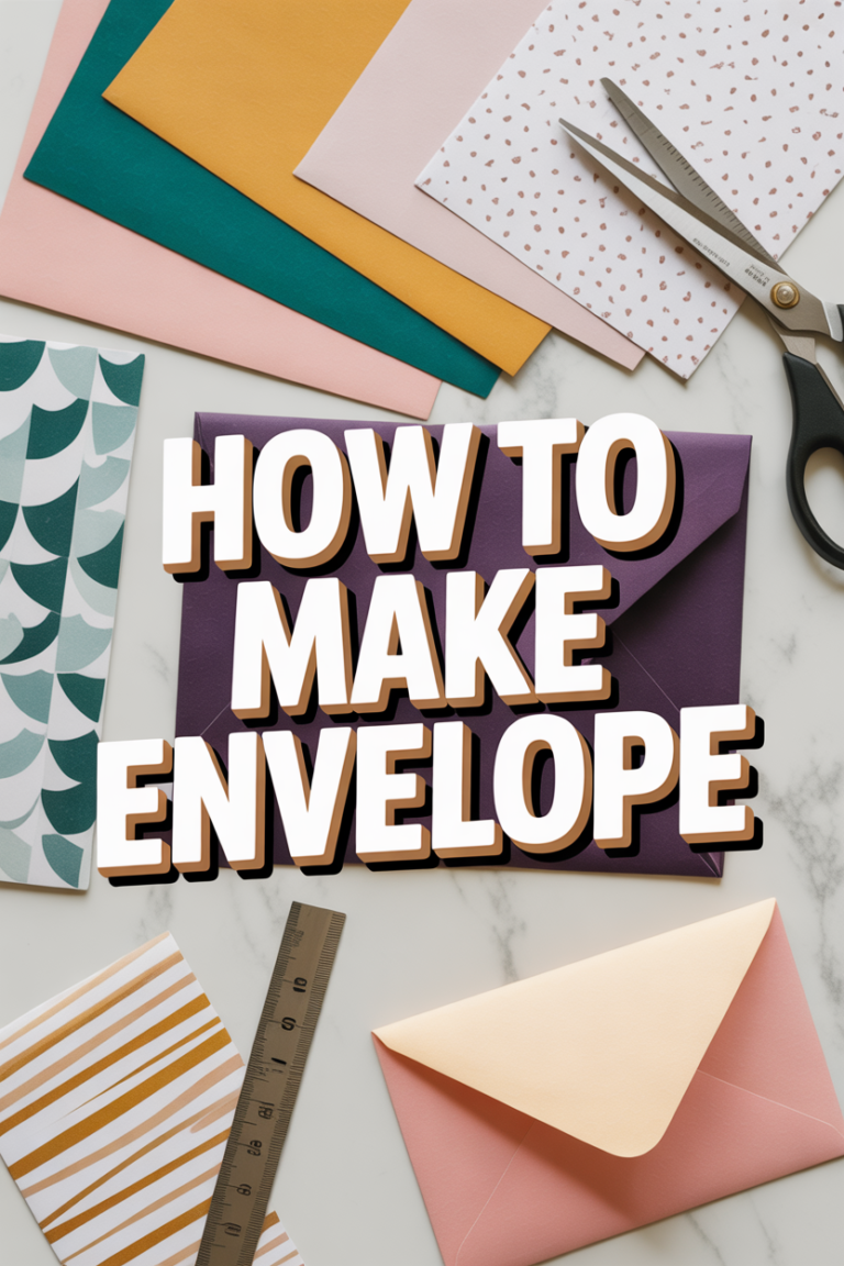 ✉️ How To Make Envelope