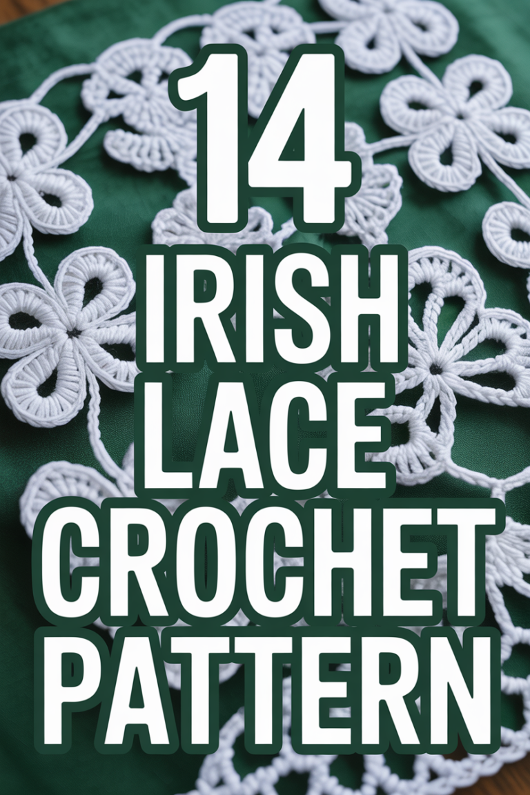 ☘️ 14 Irish Lace Crochet Pattern
