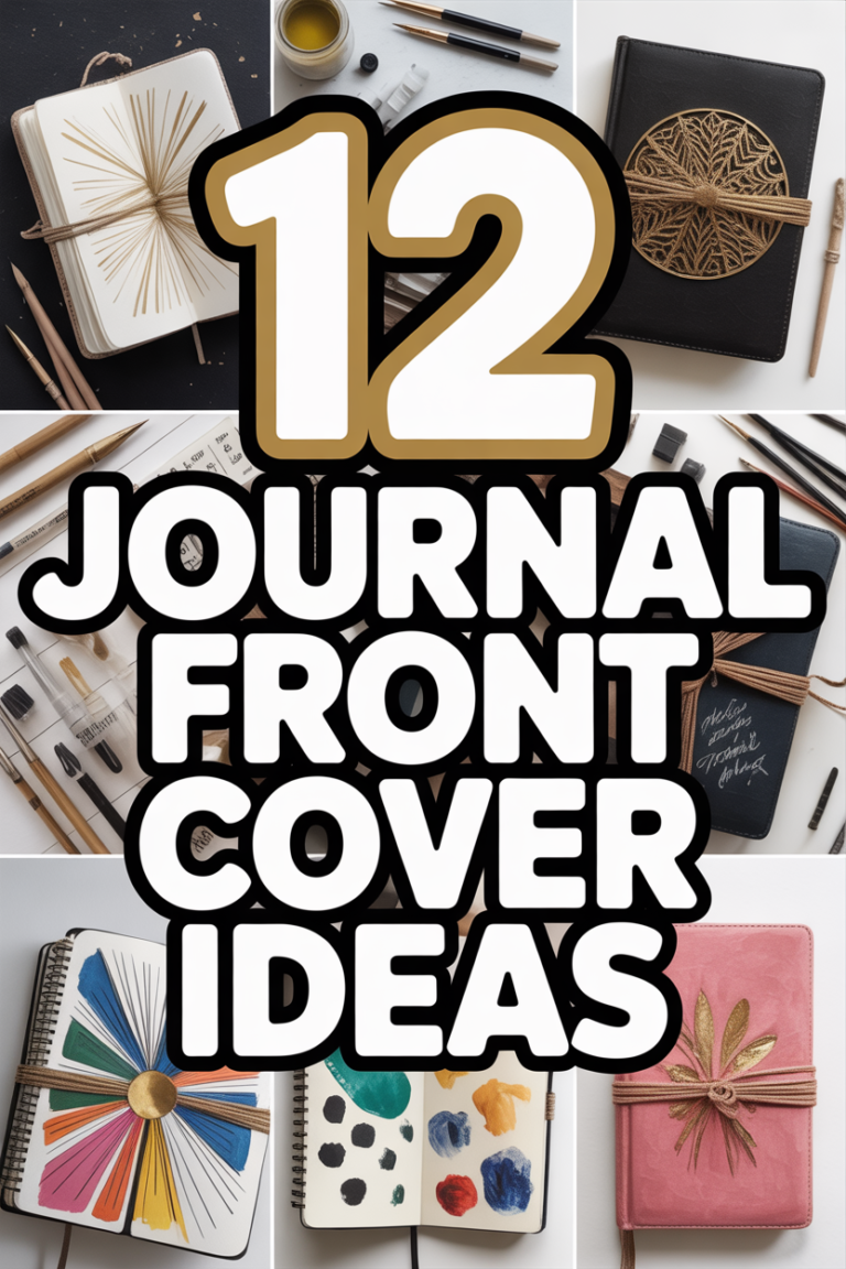 🎨 12 Journal Front Cover Ideas