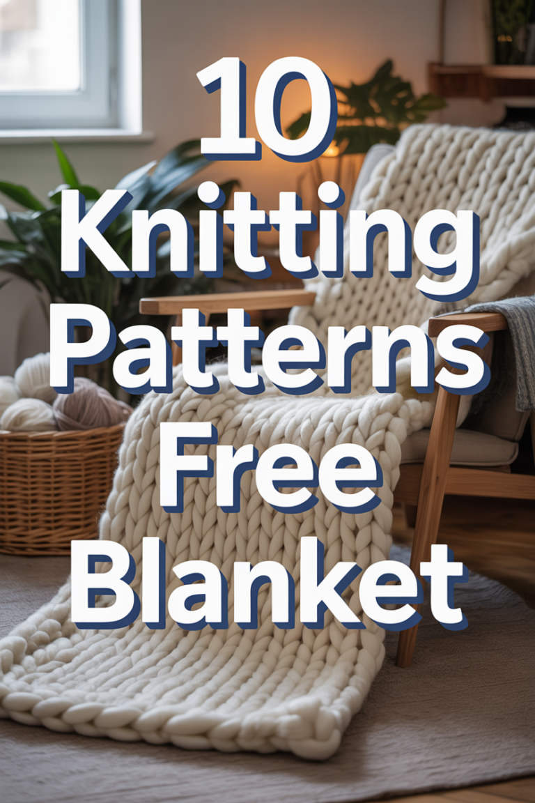 🧶 10 Knitting Patterns Free Blanket