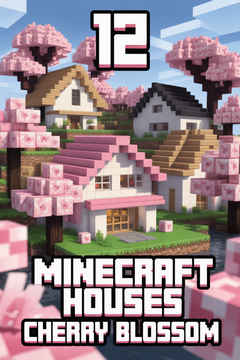 🌸 12 Minecraft Houses Cherry Blossom