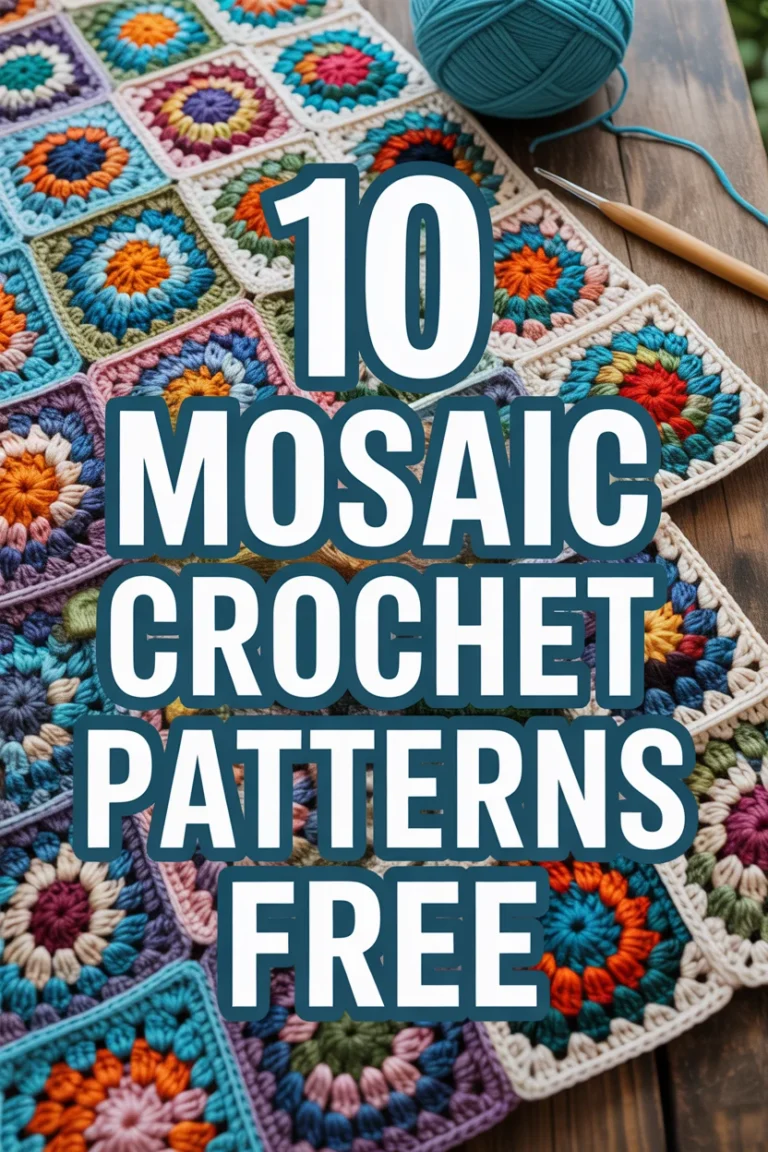 🤗 10 Mosaic Crochet Patterns Free