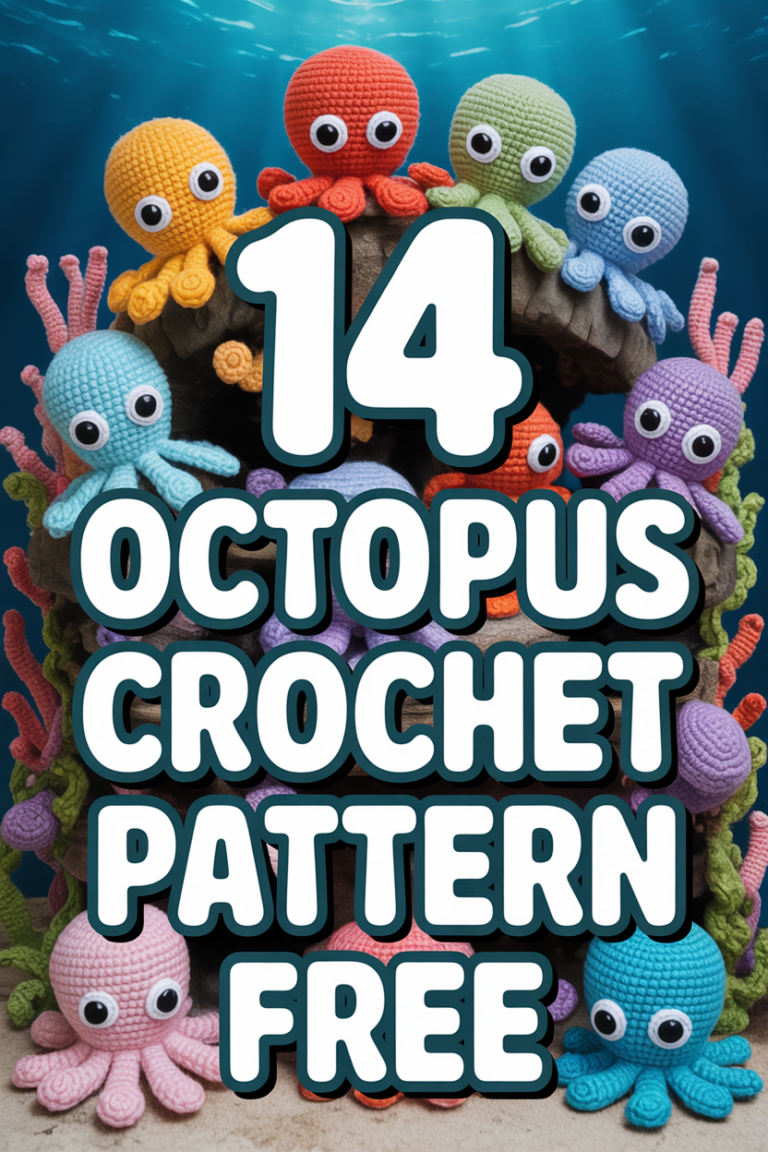 🐙 14 Octopus Crochet Pattern Free