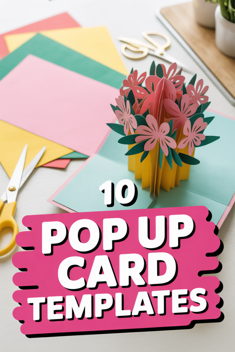 💌 10 Pop Up Card Templates