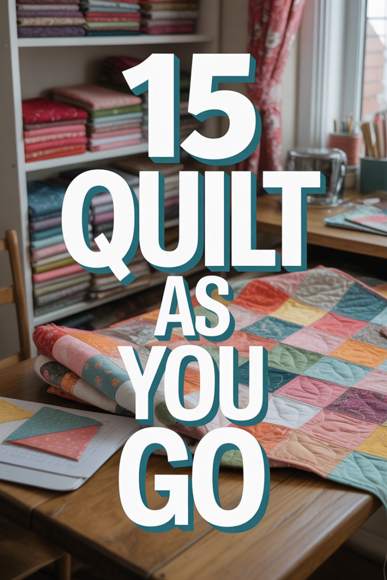 🧵 15 Quilt As You Go