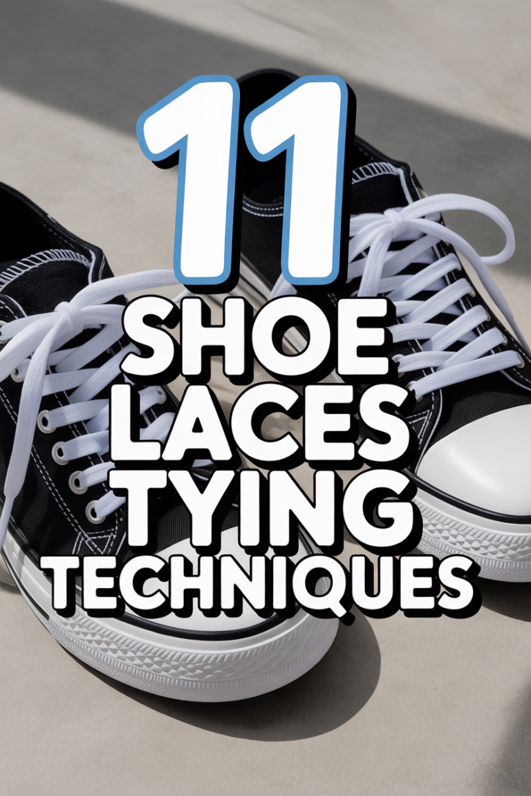 👟 11 Shoe Laces Tying Techniques