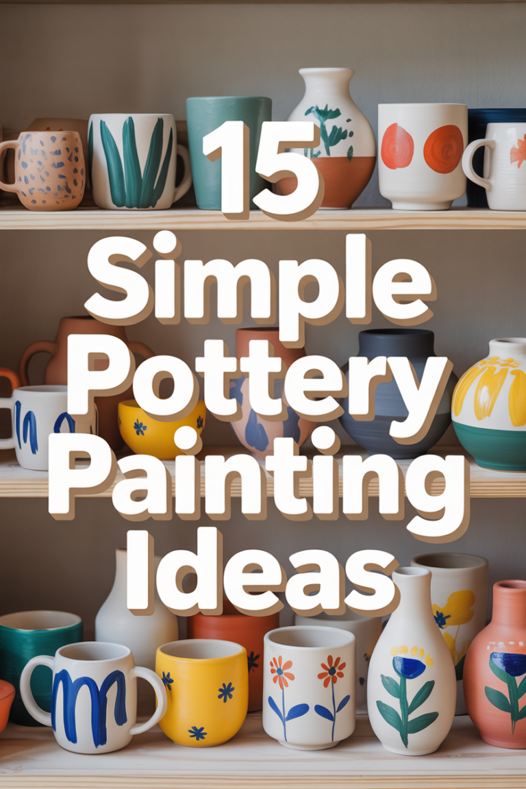🎨 15 Simple Pottery Painting Ideas
