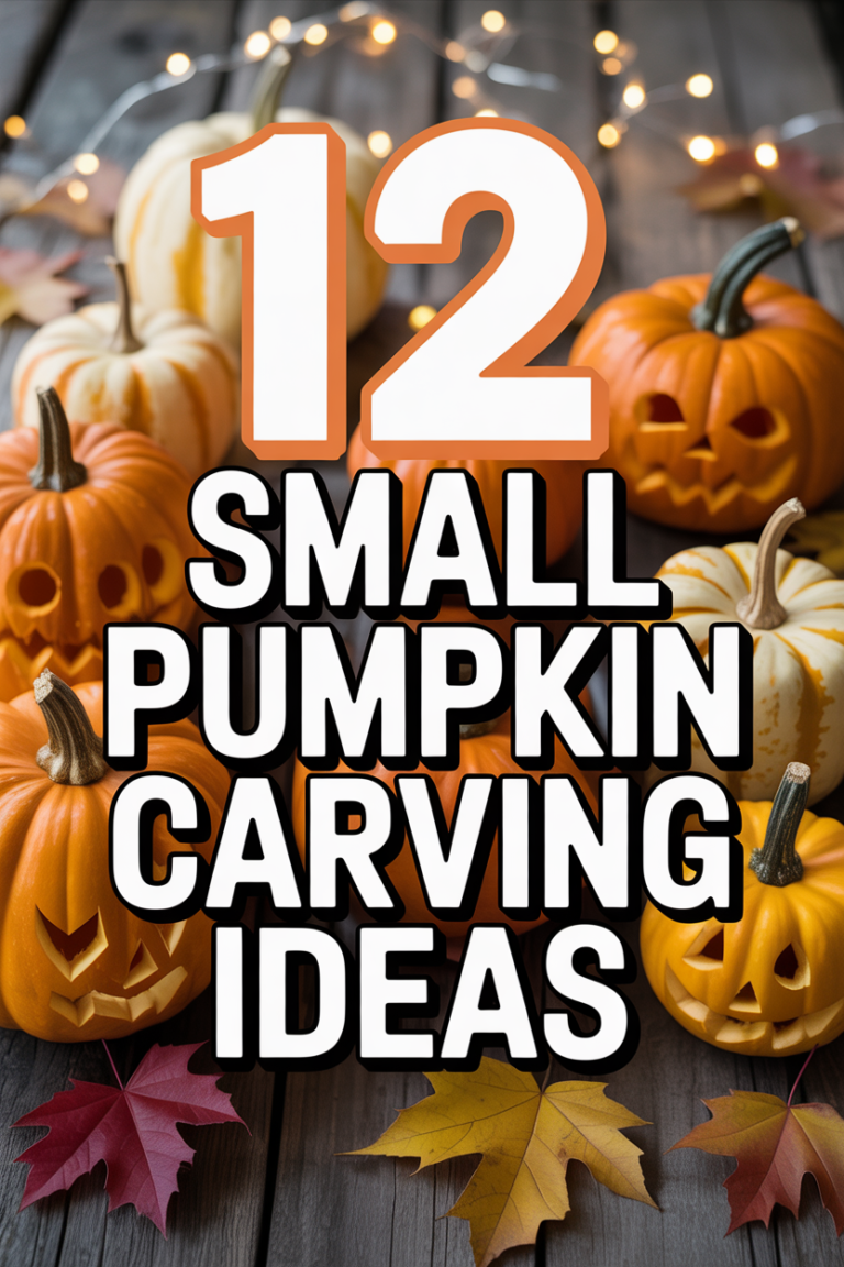 🎃 12 Small Pumpkin Carving Ideas