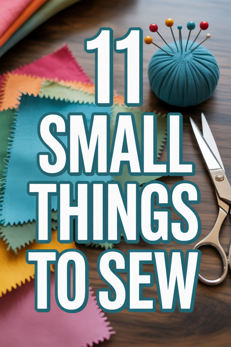 🧵 11 Small Things To Sew