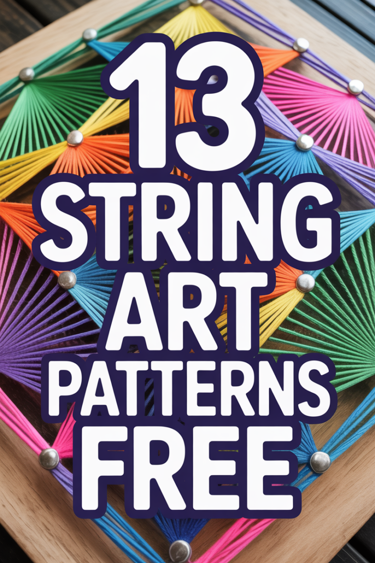 🧵 13 String Art Patterns Free
