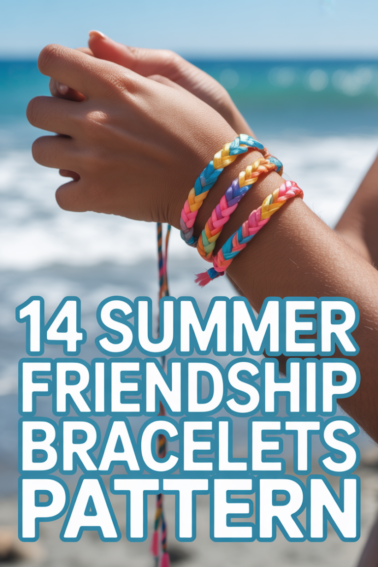 🌞 14 Summer Friendship Bracelets Pattern
