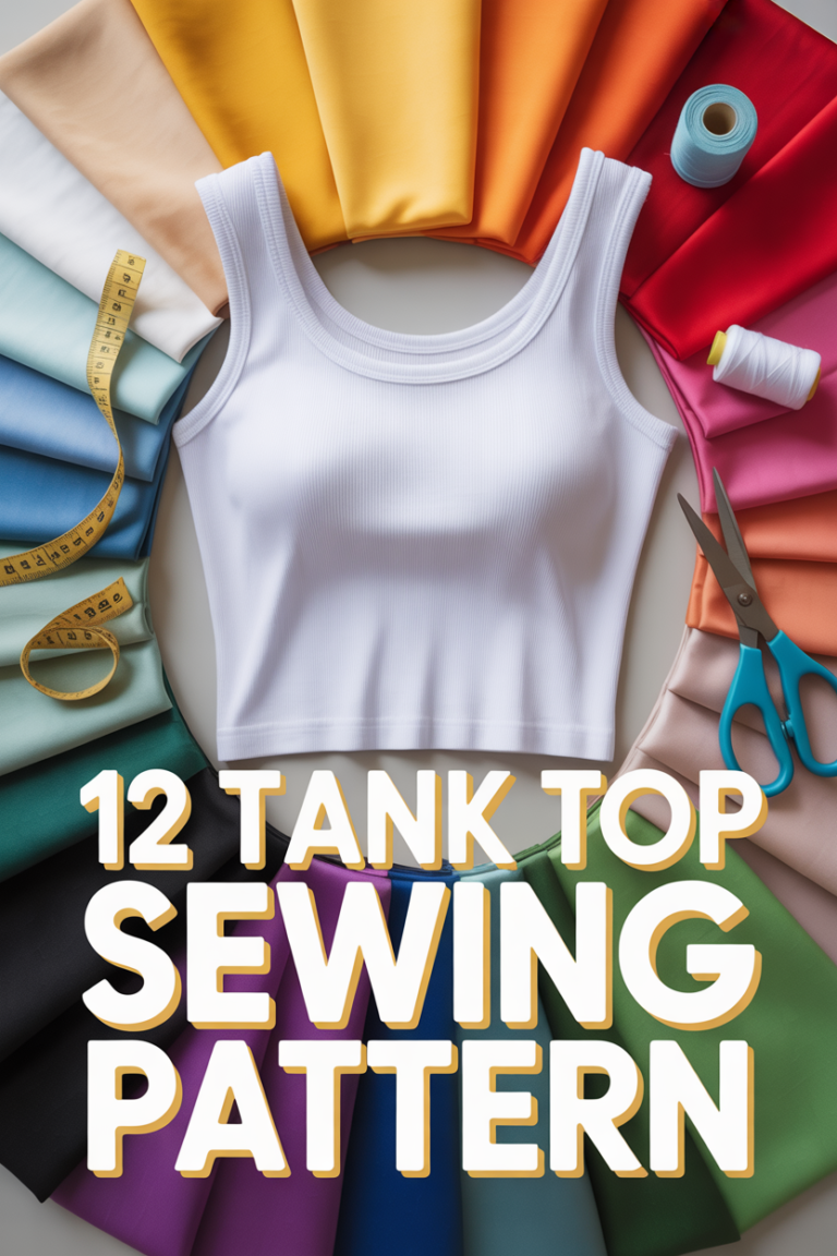 🧵 12 Tank Top Sewing Pattern