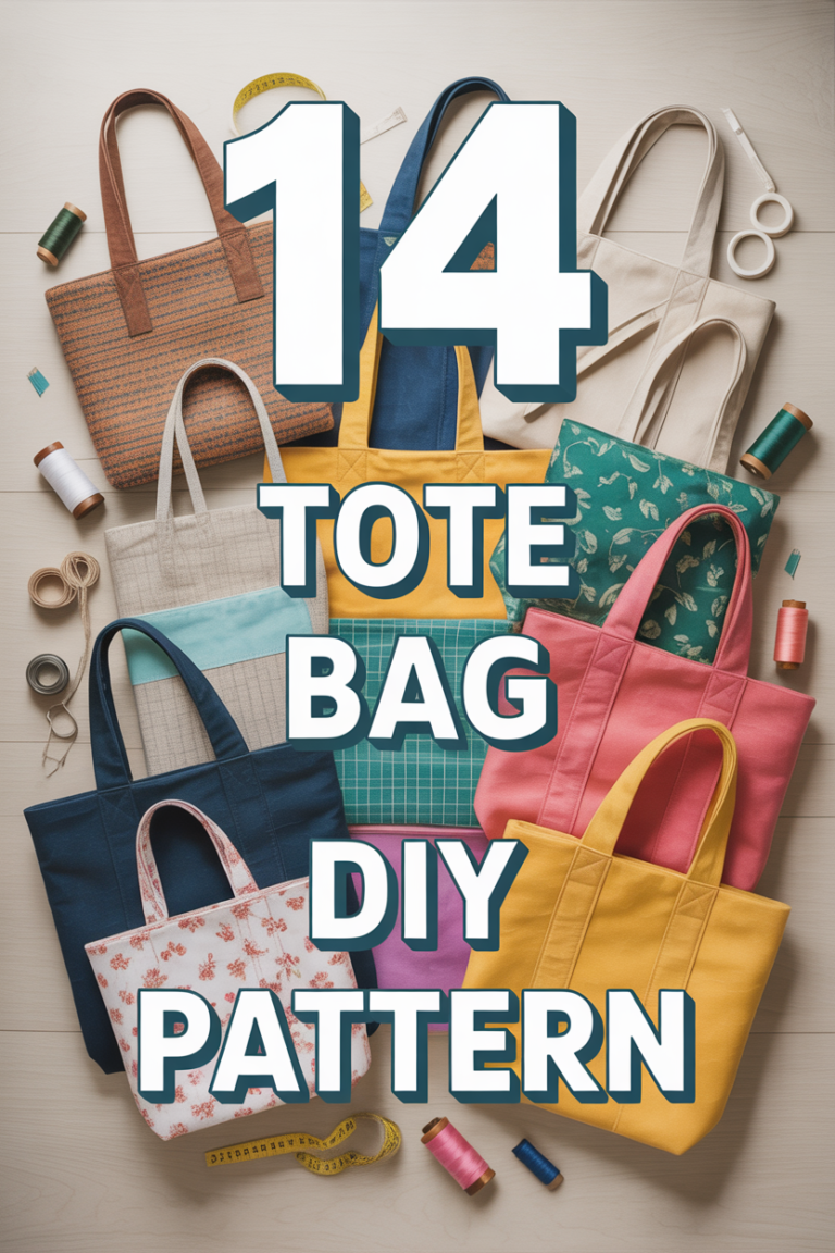 🛍️ 14 Tote Bag DIY Pattern