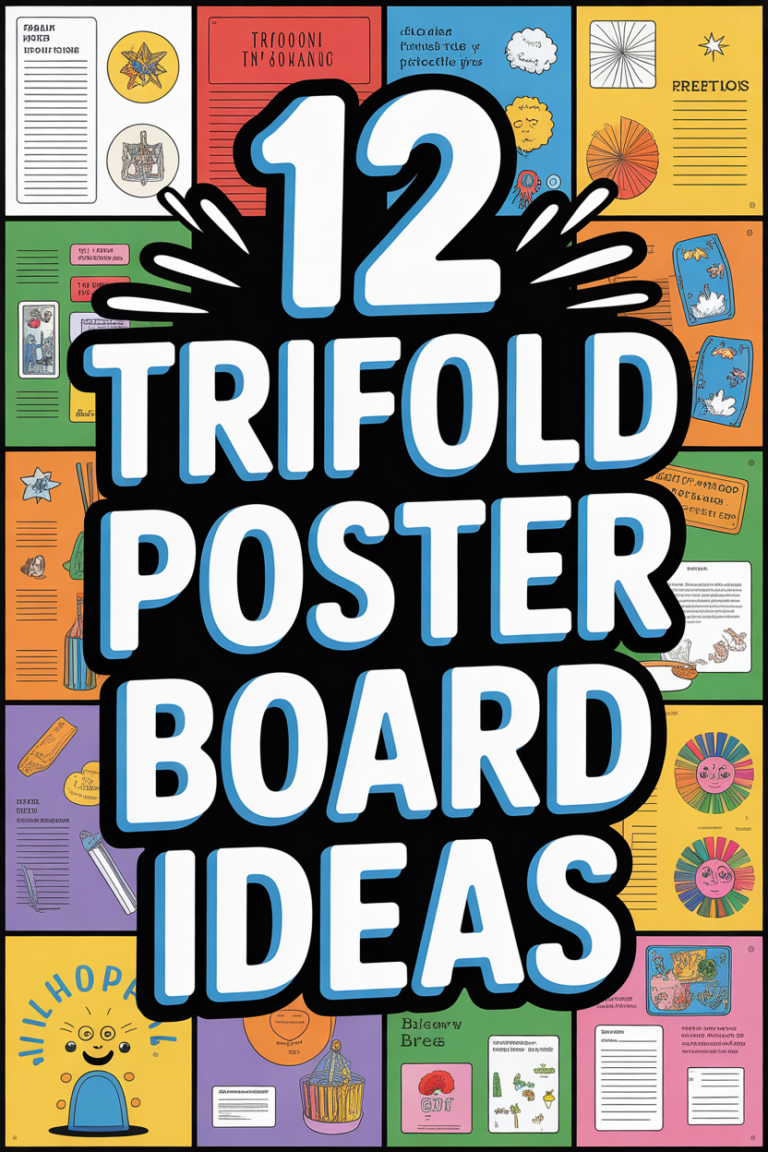 🎨 12 Trifold Poster Board Ideas