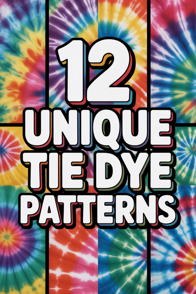 🌈 12 Unique Tie Dye Patterns